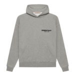 Essentials Dark Oatmeal Hoodie Gray