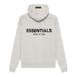 Fear Of God Essentials Light Gray Hoodie