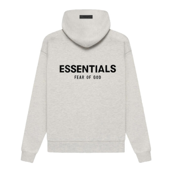 Fear Of God Essentials Light Gray Hoodie