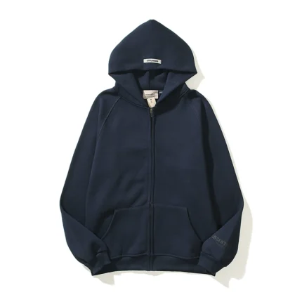 Essentials Royal Blue Full Zip Hoodie