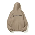 Essentials Camel Full Zip Hoodie