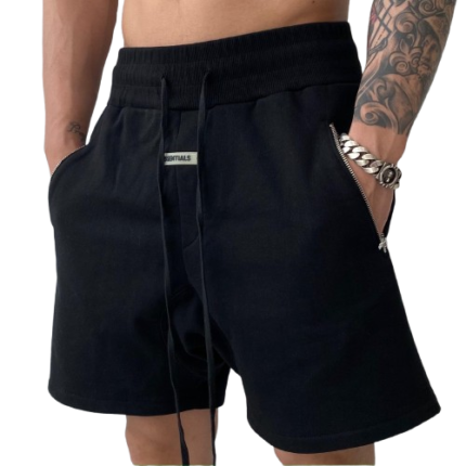 Essentials 7th Collection Black Shorts