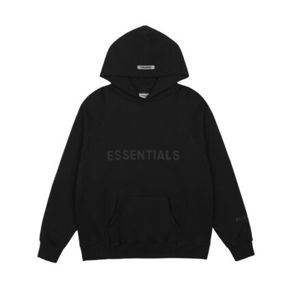 Essentials Casual Black Hoodie