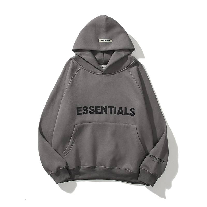 Essentials Casual Dark Gray Hoodie