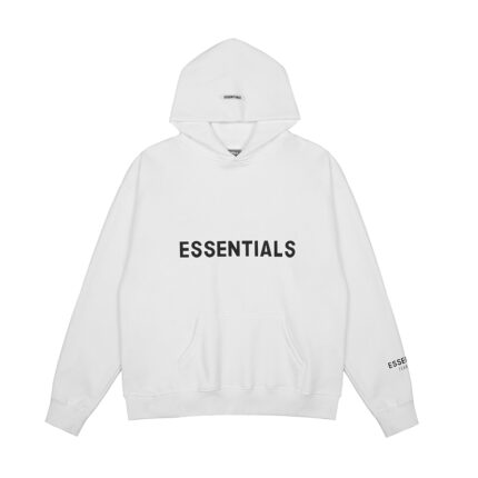 Essentials Casual White Hoodie