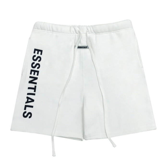 Essentials Fear Of God Graphic Sweat White Shorts