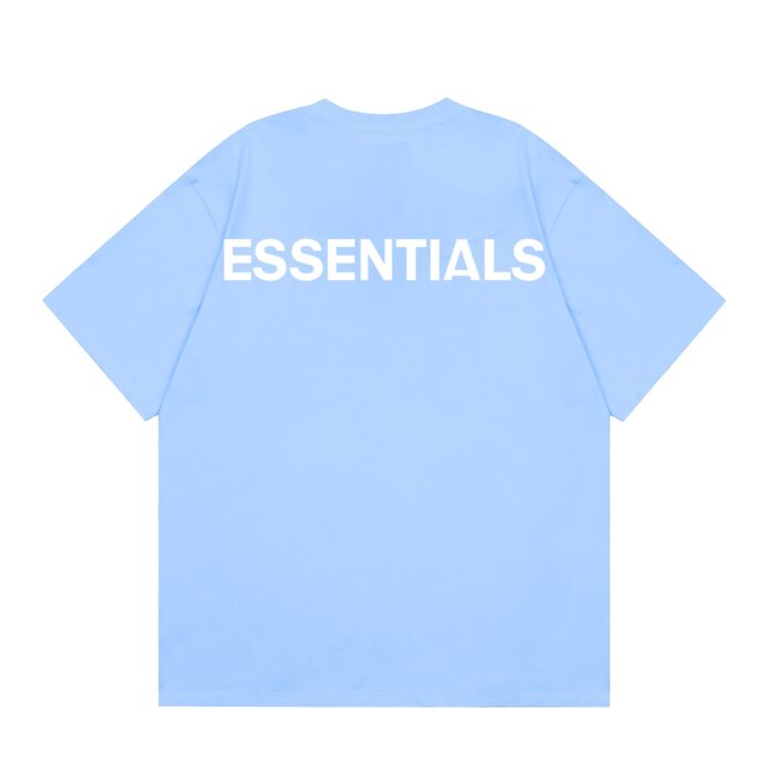 Essentials Fear Of God Reflective Blue T-Shirt