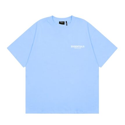 Essentials Fear Of God Reflective Blue T-Shirt