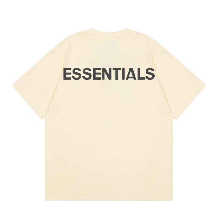 Essentials Fear Of God Reflective Light Yellow T-Shirt