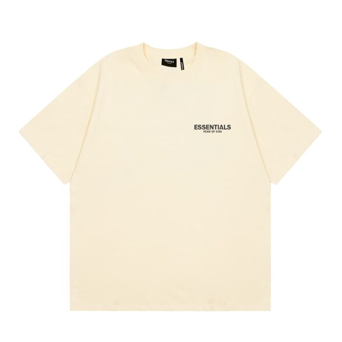 Essentials Fear Of God Reflective Light Yellow T-Shirt