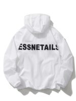 Essentials Graphic Hooded Coach White Jacket