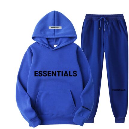 Essentials Hoodie and Sweatpants Set - Blue Tracksuit