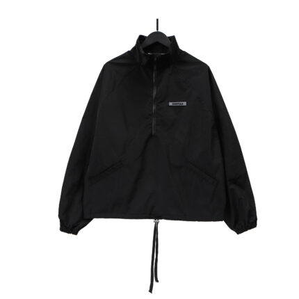 FOG Essentials Reflective Black Half-Zip Track Jacket