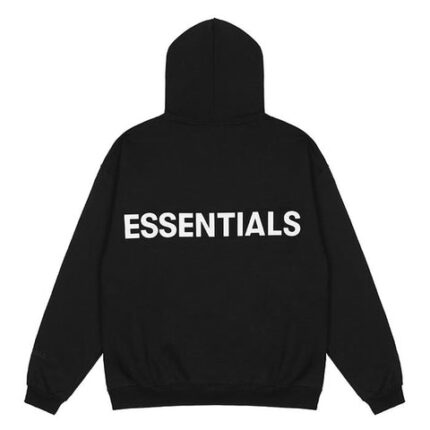 Fear Of GOod Essentials 3M Logo Pullover Hoodie- Black