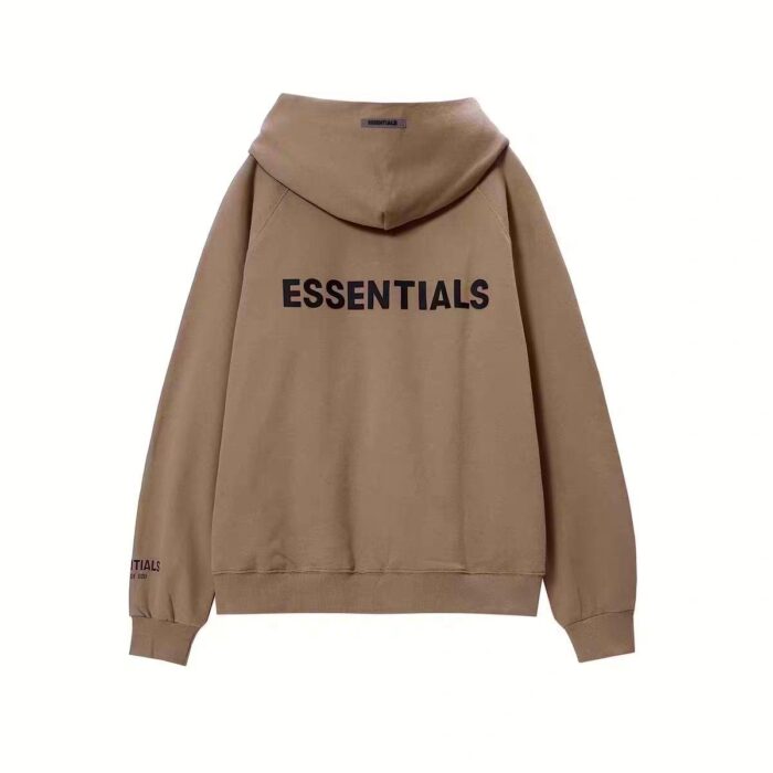 Fear Of God Essentials 3M Logo Pullover Hoodie- Khaki