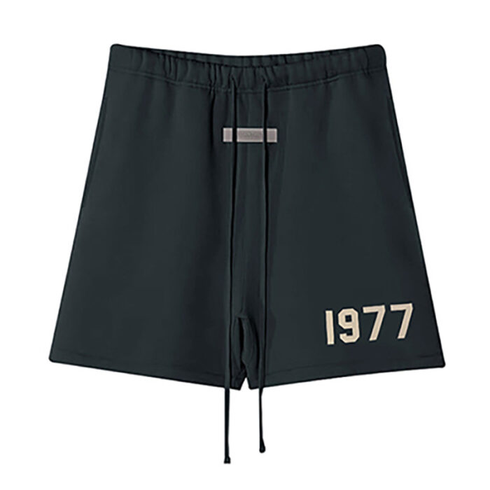 Fear of God Essentials 1977 Logo Black Shorts