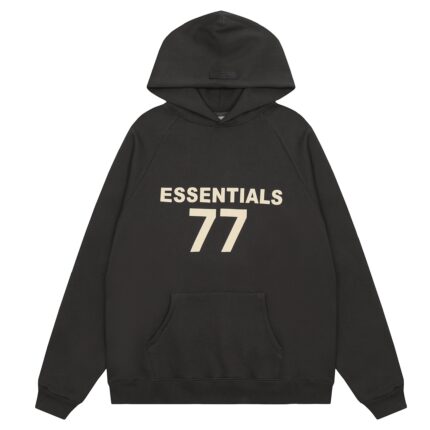 Fear of God Essentials 77 Hoodie Black