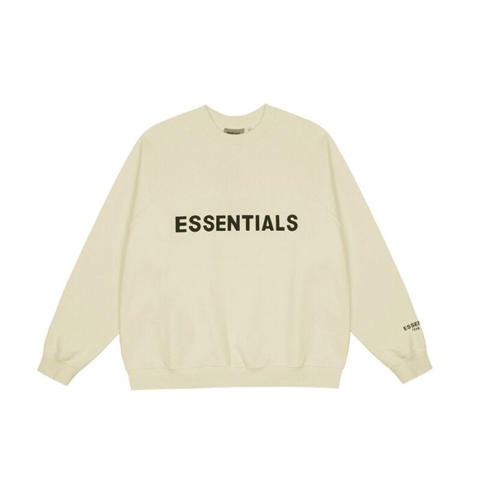 Fear of God Essentials Cement White Sweatshirt