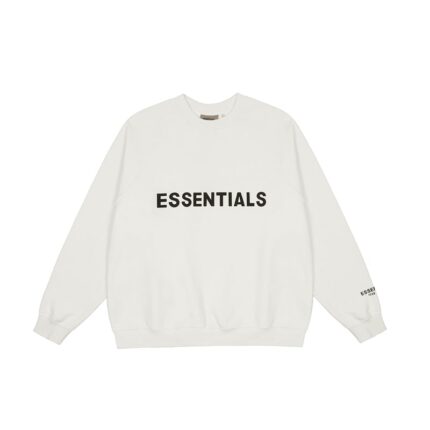 Fear of God Essentials White Crewneck Sweatshirt